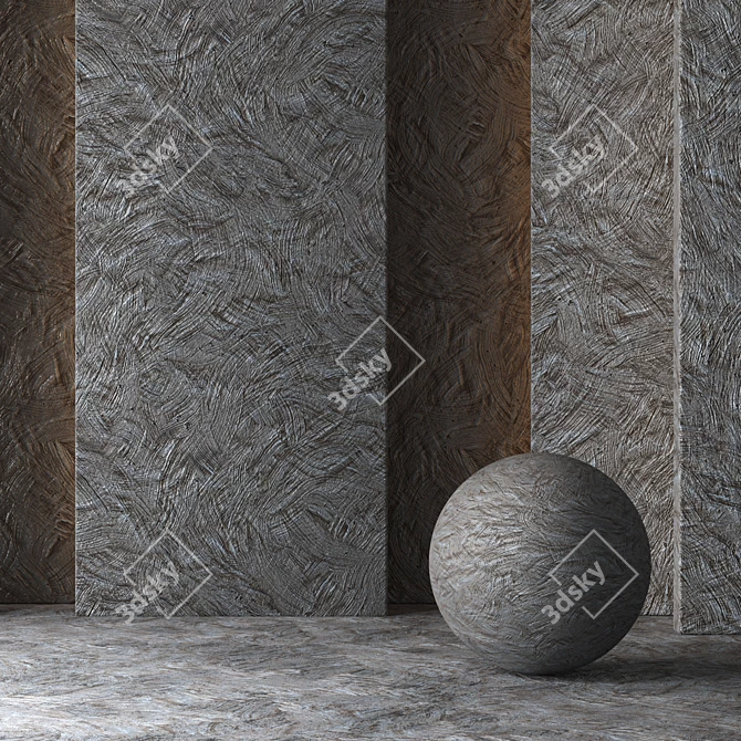  Painted Plaster Material 8K (2 Variations) 3D model image 4