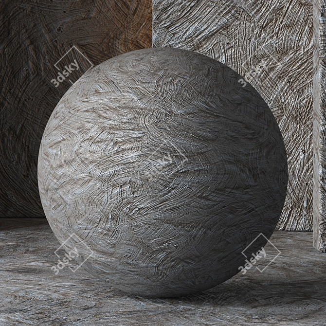  Painted Plaster Material 8K (2 Variations) 3D model image 6