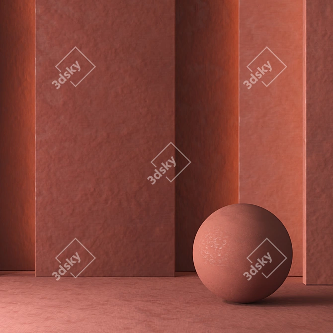 Vibrant Plaster Textures - 8K 3D model image 6