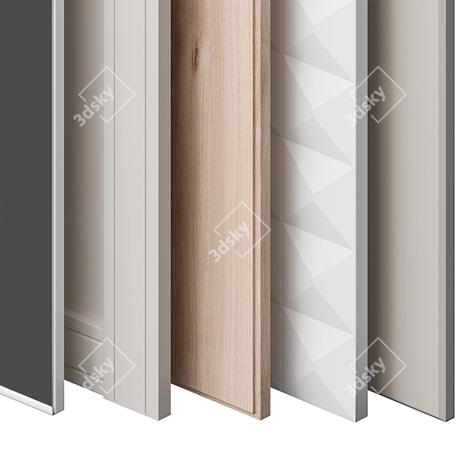 IKEA PAX Wardrobe 265 White 3D model image 4