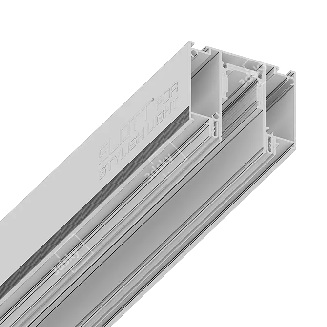 Sliding Track Lighting System 3D model image 2