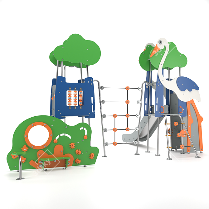 Galopin Minimalist Play Structure 3D model image 1