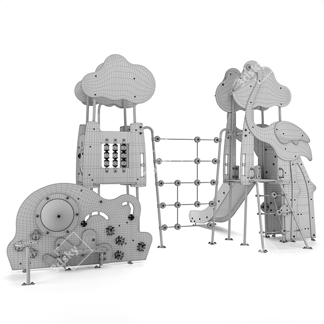 Galopin Minimalist Play Structure 3D model image 3