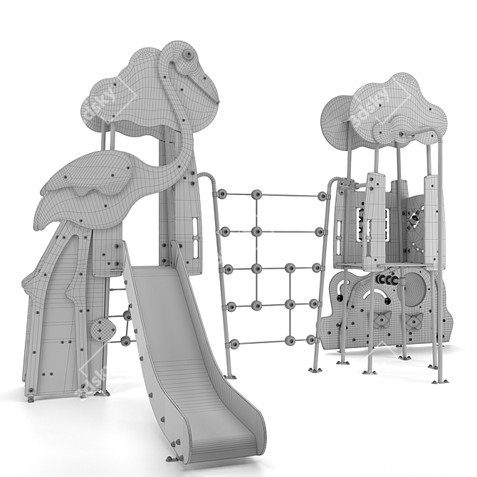 Galopin Minimalist Play Structure 3D model image 4