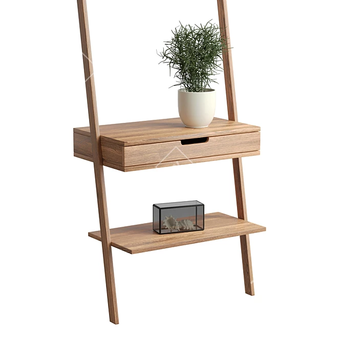 Scandi Wall Storage Solution 3D model image 5