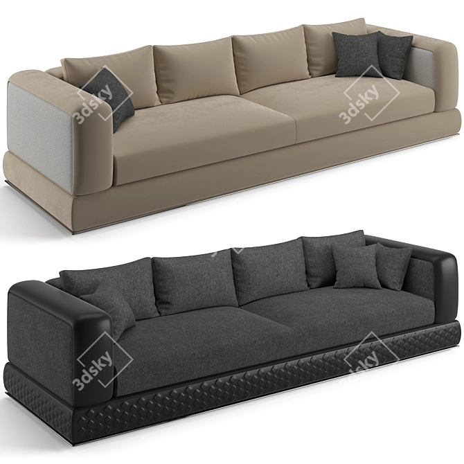 Westbury Sofa 321 cm Comfort 3D model image 1