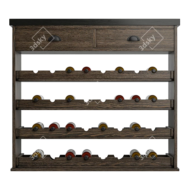 Chatsworth Collection Wine Rack 3D model image 2