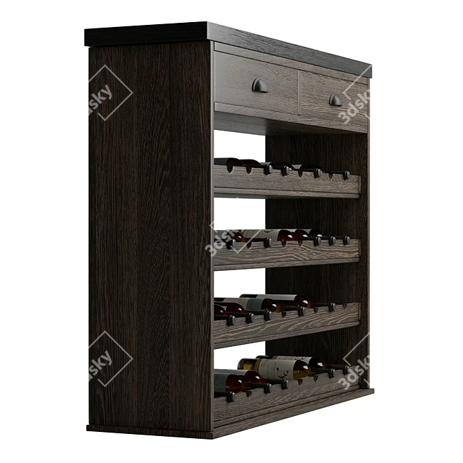 Chatsworth Collection Wine Rack 3D model image 4