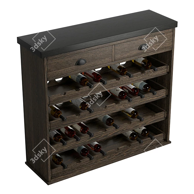 Chatsworth Collection Wine Rack 3D model image 5