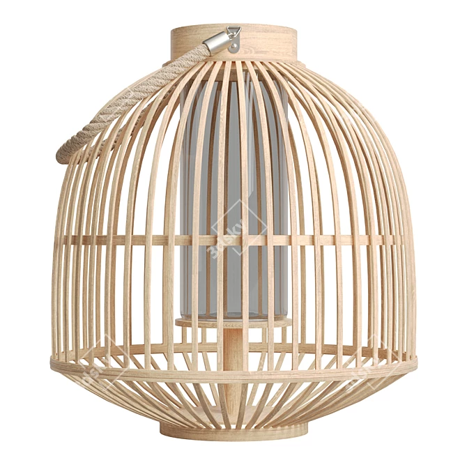  Tranquil Pacific Bamboo Candle Lantern 3D model image 2