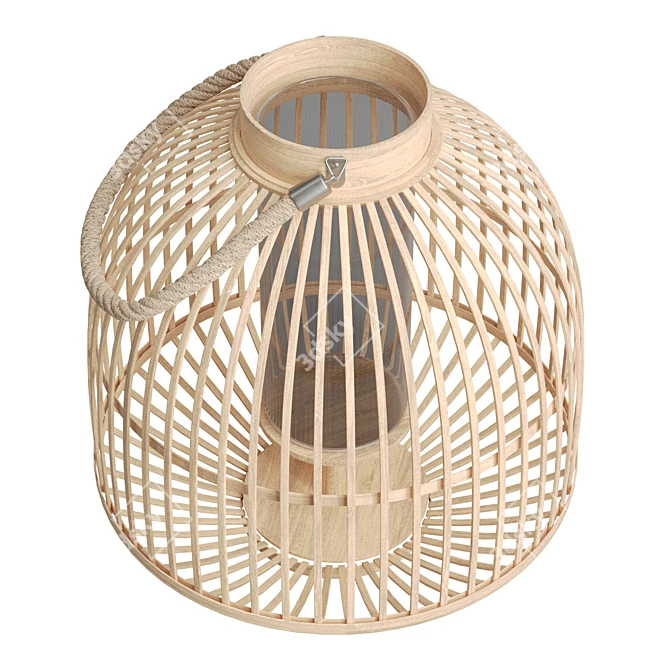  Tranquil Pacific Bamboo Candle Lantern 3D model image 3