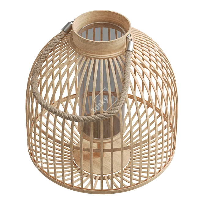  Tranquil Pacific Bamboo Candle Lantern 3D model image 5