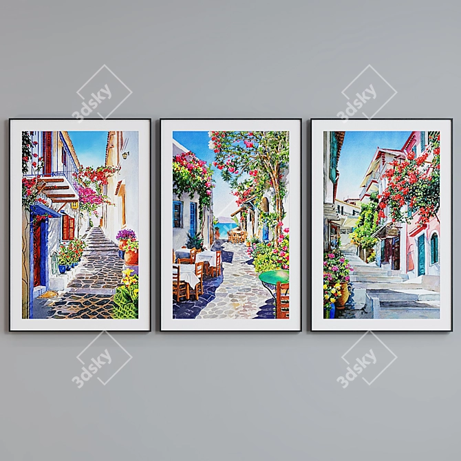 Provence 3-Piece Picture Frame Set 3D model image 3