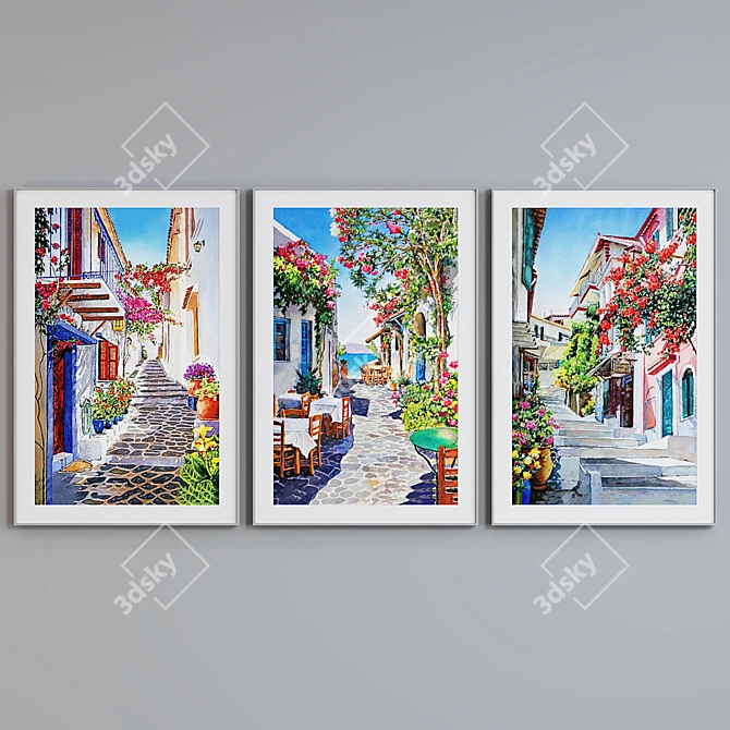 Provence 3-Piece Picture Frame Set 3D model image 5