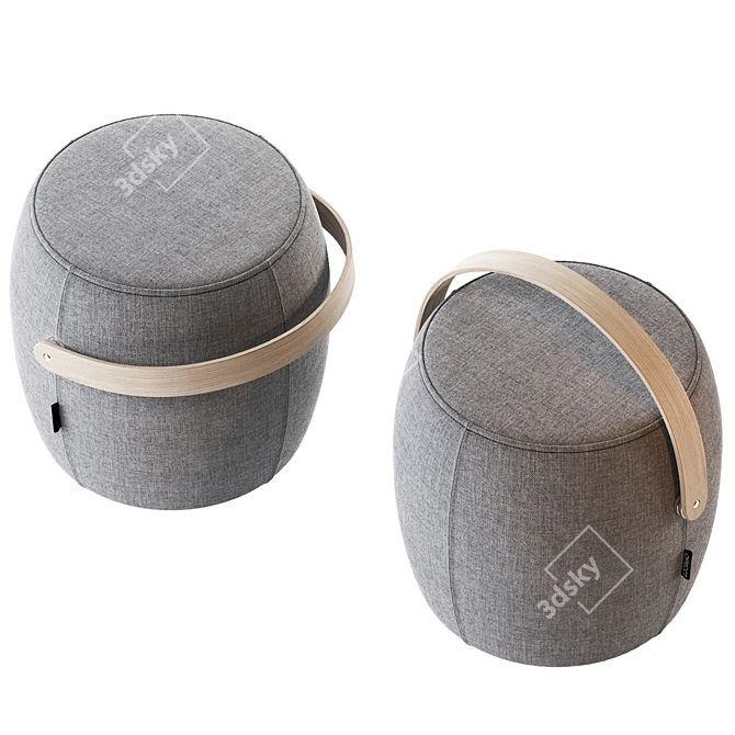 Modern Stylish Pouf Design-Offecct 3D model image 2