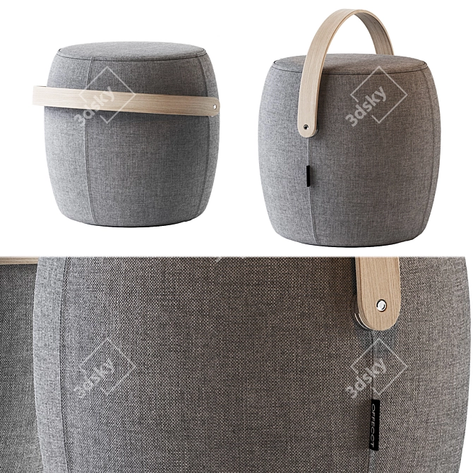 Modern Stylish Pouf Design-Offecct 3D model image 6