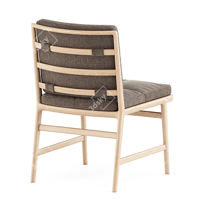 Elegant Ladder Back Chair 3D model image 4