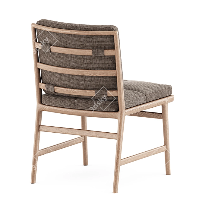 Elegant Ladder Back Chair 3D model image 9