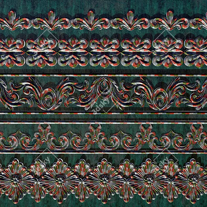 Versatile Ornamental Trim Set 3D model image 4