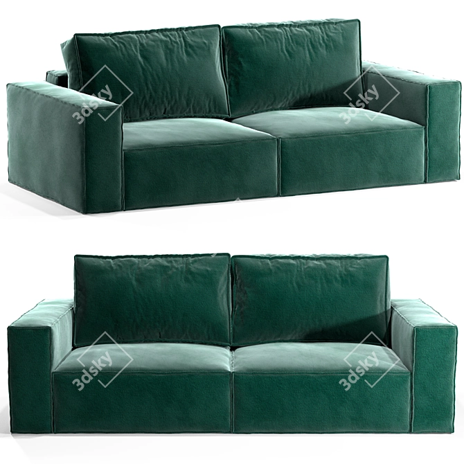 Emerald Happy Sofa 3D model image 4