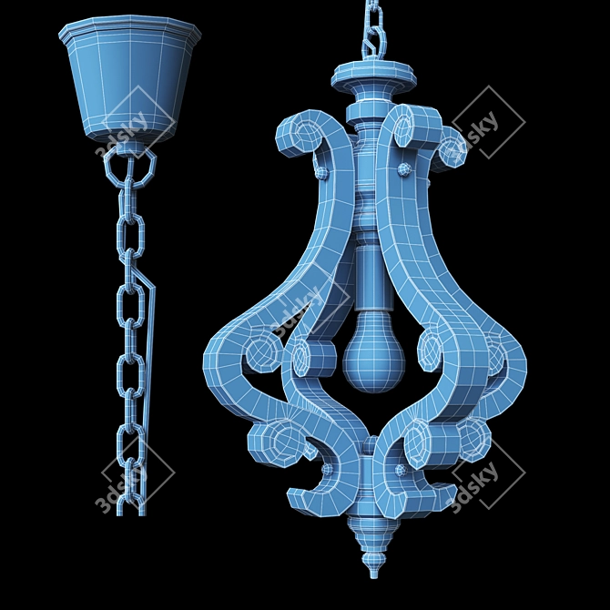  Provence Hanging Lamp, 3D Model 3D model image 2