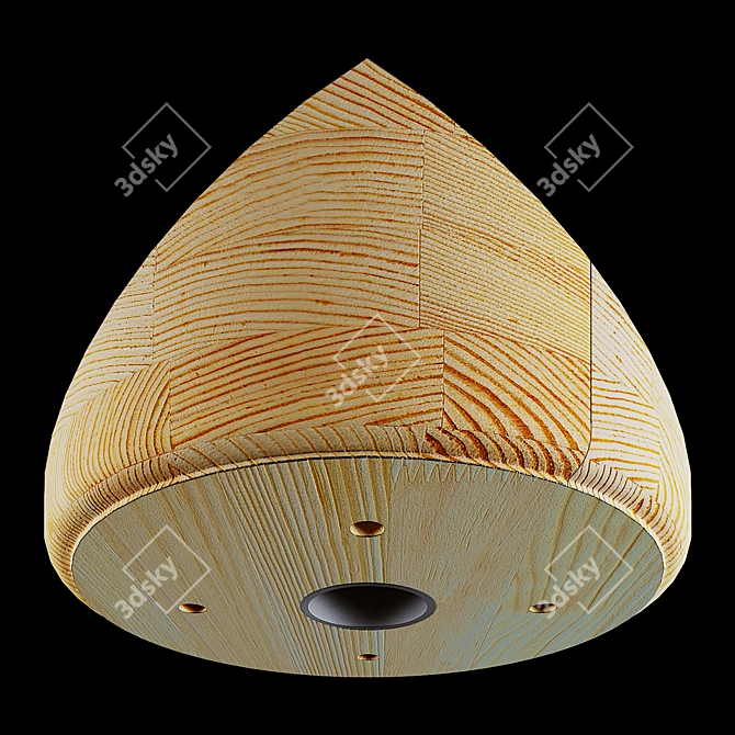 Angular Ceiling Light Mounting Bracket 3D model image 2