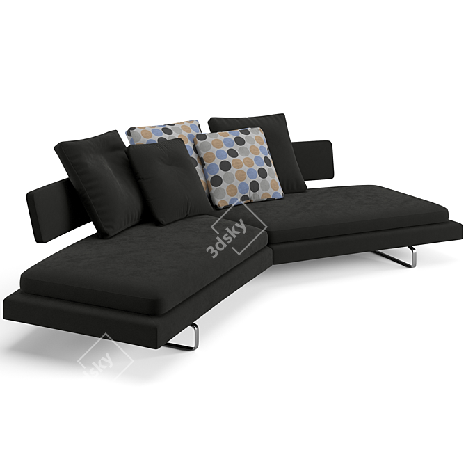 B&B Italia Arne Modern Sofa 3D model image 3