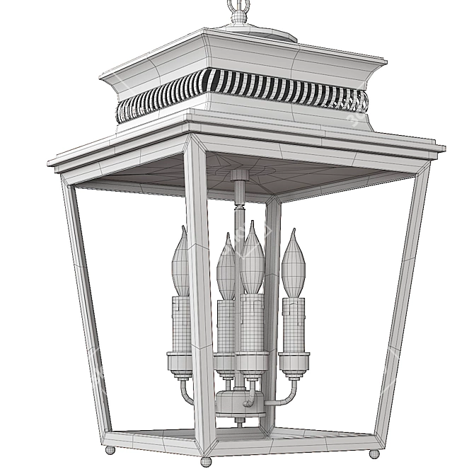 Piedmont Lantern | Vintage Style Lighting 3D model image 2