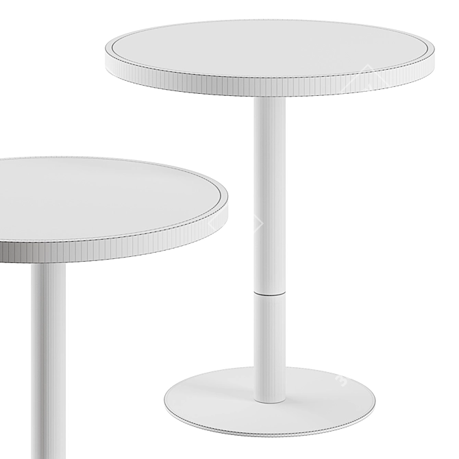 Modern Bistro Table Redesign 3D model image 3