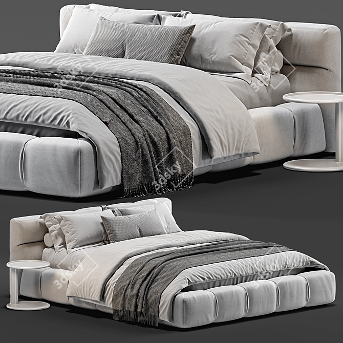 B&B Italia Tufty Bed 3D Model 3D model image 1