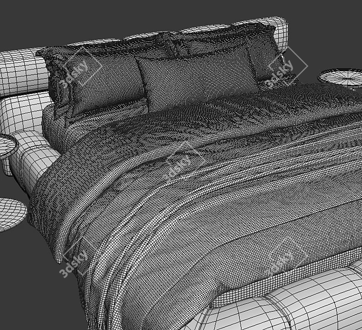 B&B Italia Tufty Bed 3D Model 3D model image 4