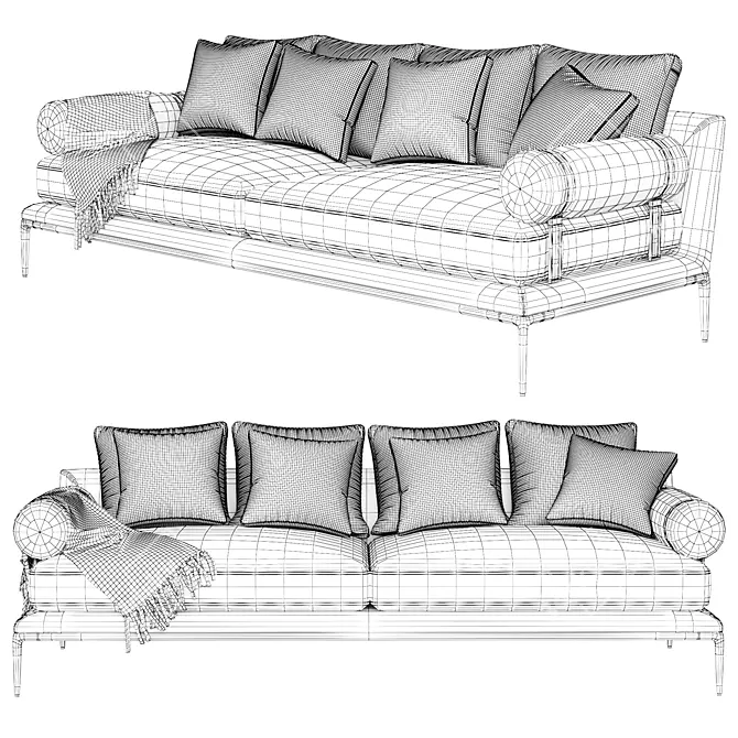 Contemporary Atoll Sofa 2017 3D model image 5