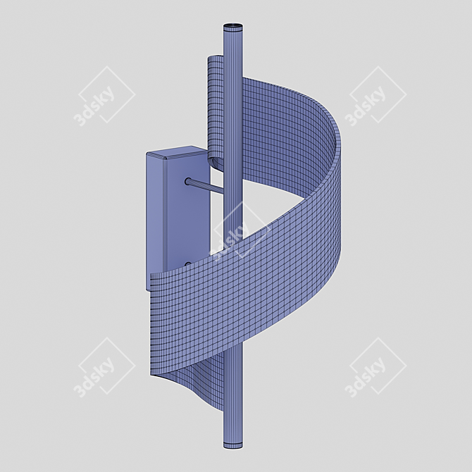 Twisted LED Wall Sconce 3D model image 3