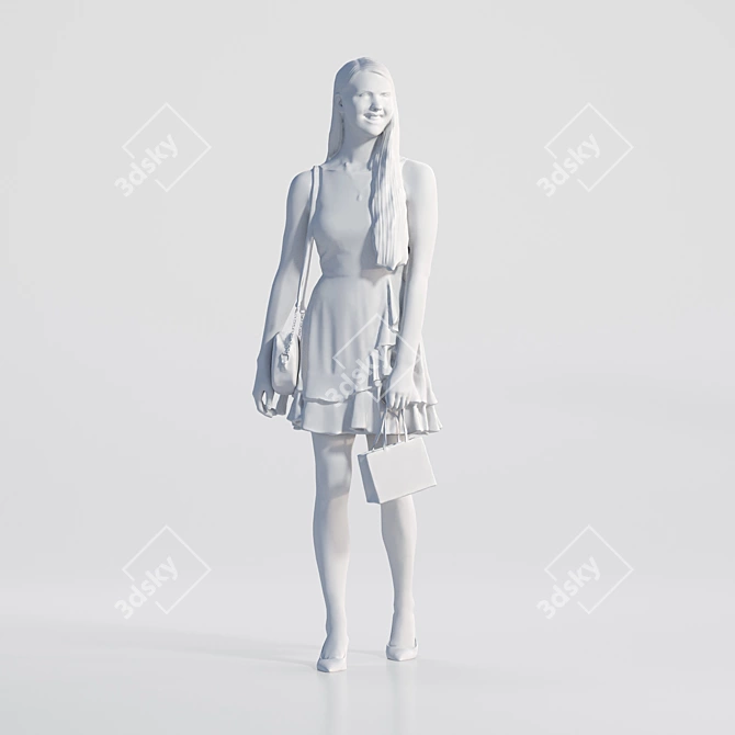 3D Character Model with V-Ray & Corona 3D model image 4