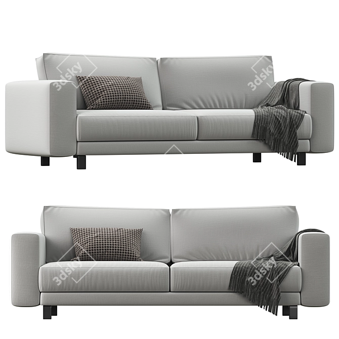 Elegant Casamilano Hampton Sofa 3D model image 2