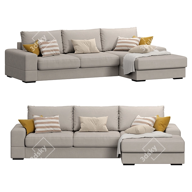 Luxury Lagon Sofa Set 3D model image 1