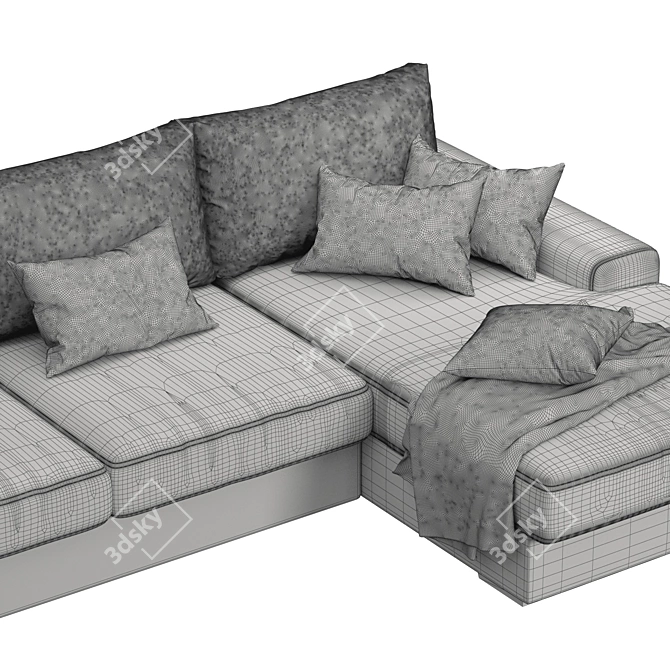 Luxury Lagon Sofa Set 3D model image 4