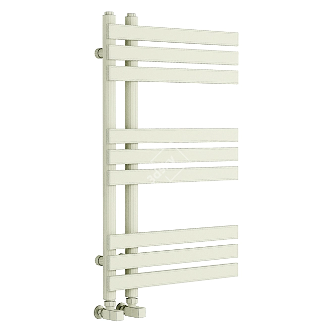 Arezzo Anthracite Heated Towel Rail 3D model image 3