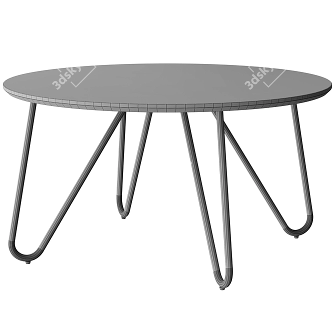 Modern Round Coffee Table Eibar 3D model image 3