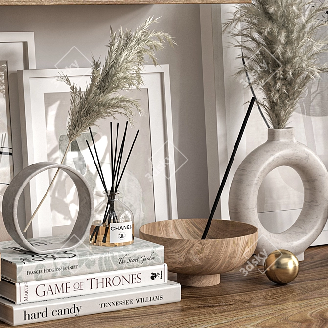 Multi-Format Shelf Decor Set 3D model image 3