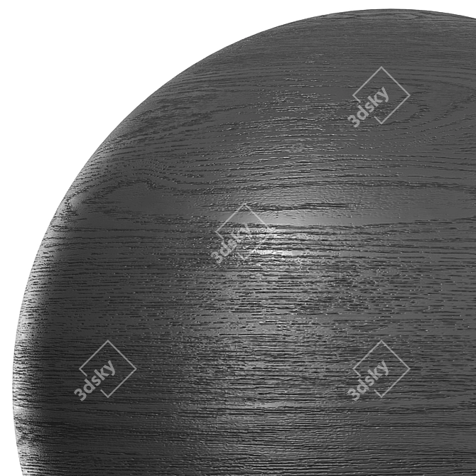 Black Wood, Ebony Material 3D model image 2