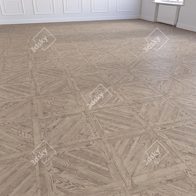 Wood Floor 3D Model Kit 3D model image 3