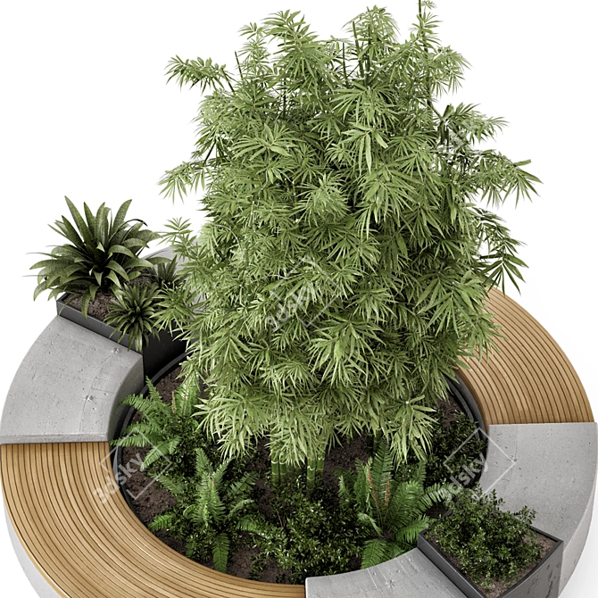  Premium Outdoor Garden Set 607 3D model image 2