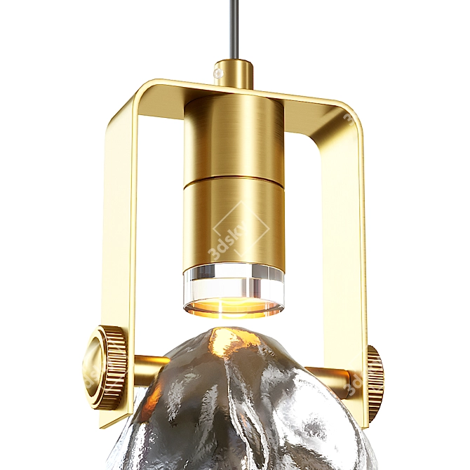 Sleek Bastian Pendant Light 3D model image 3