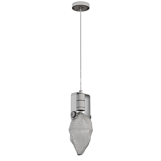 Sleek Bastian Pendant Light 3D model image 4