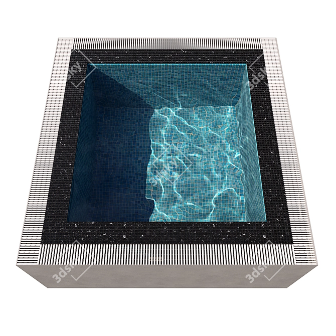 Caustic-Enabled Pool & Jacuzzi Combo 3D model image 3