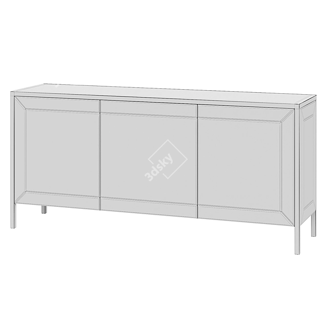 Luxury Venetian Sapient 3-Drawer Commode 3D model image 5