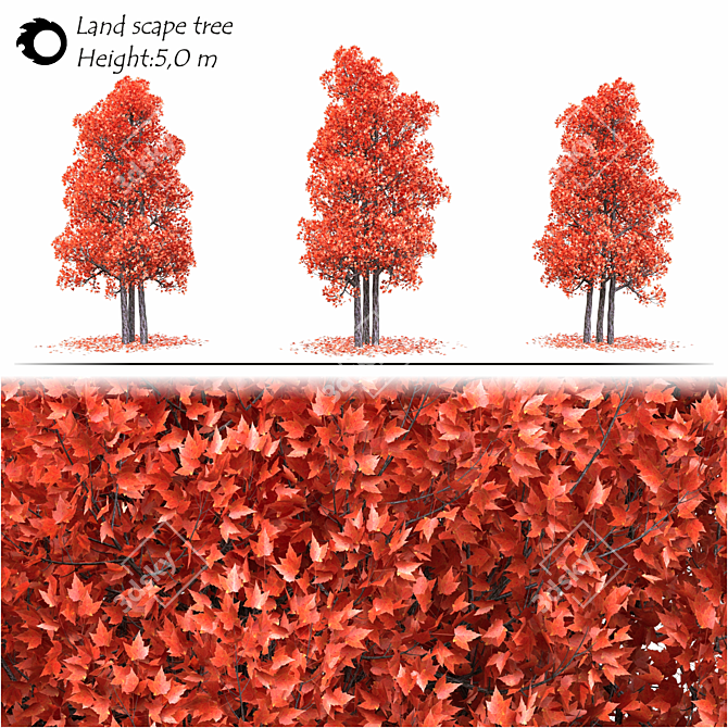 2014 Landscape Tree Model Max 3D model image 2