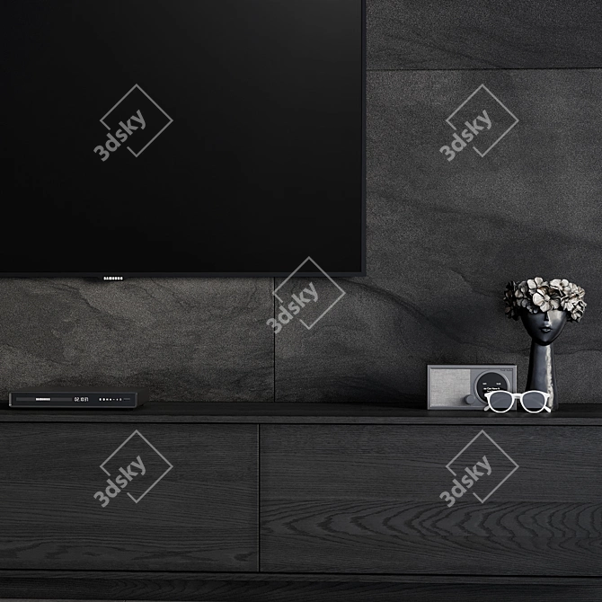 High-Quality TV Wall 14 3D model image 4