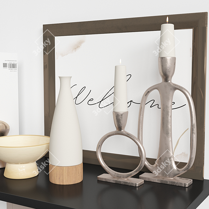 Modern Decor Set 2015 3D model image 6